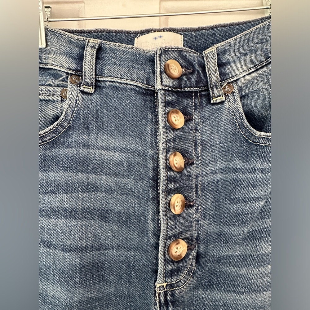 Free People Boyish The Ricky Flared High Waisted Button Fly Jeans in Size 26 - Picture 6 of 13